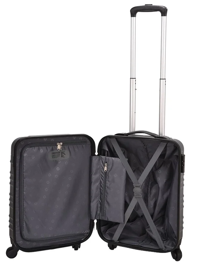 Wenger Navy blue Amplar 3 Piece (53+65+75 Cm) 4-Double Wheeled Hardside Non-Expandable Luggage Trolley Set - Navy Blue  | Best Price UAE
